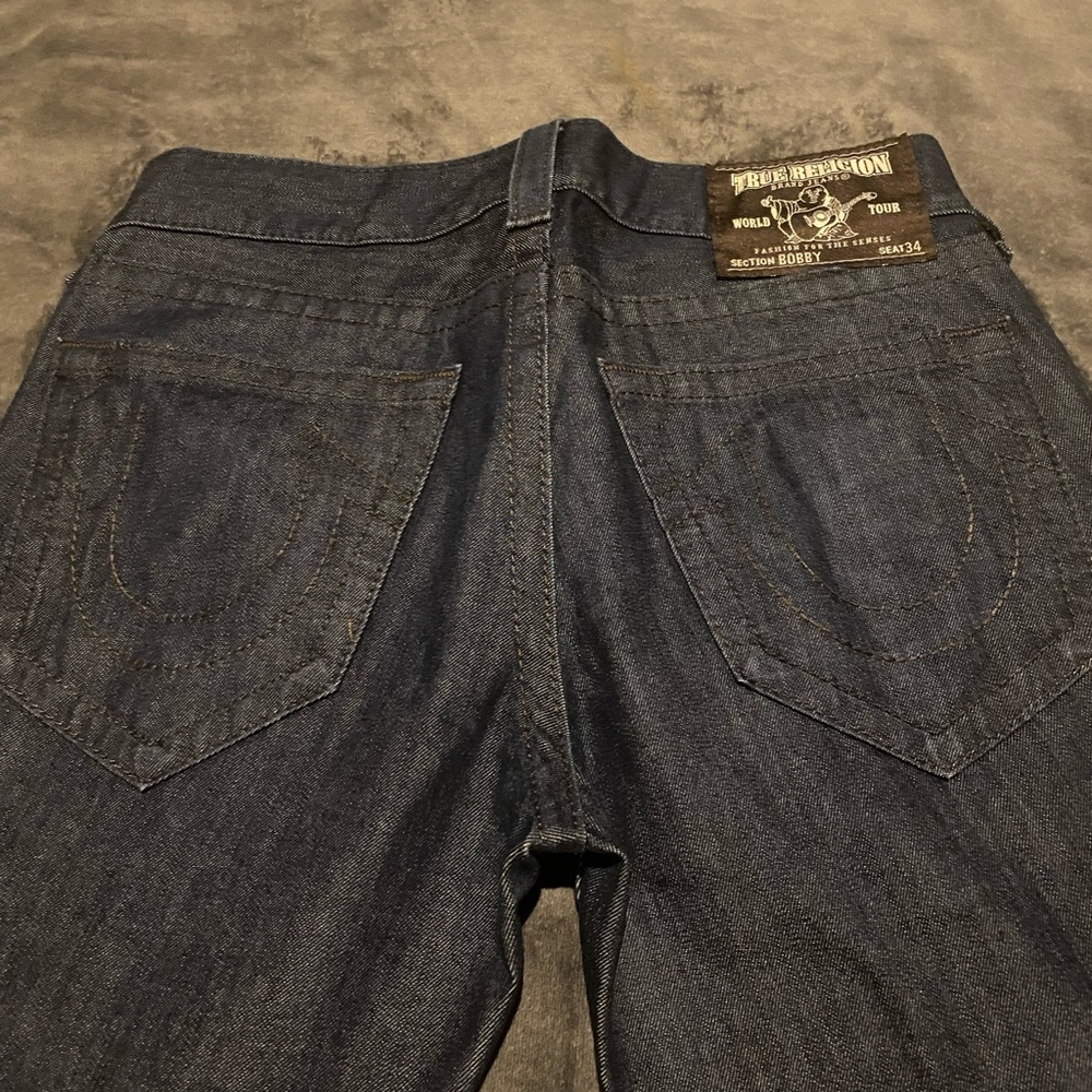 Mens True Religion Bobby straight fit 31-32 Dark denim